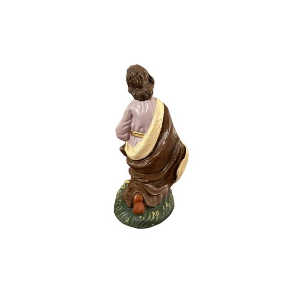Vintage Paper Machete Nativity Scene Figures Set of 5! - Picture 13 of 16